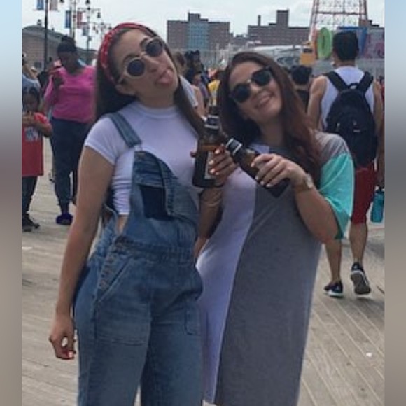 UNIF Cropped White Sheer Tee - Picture 5 of 5